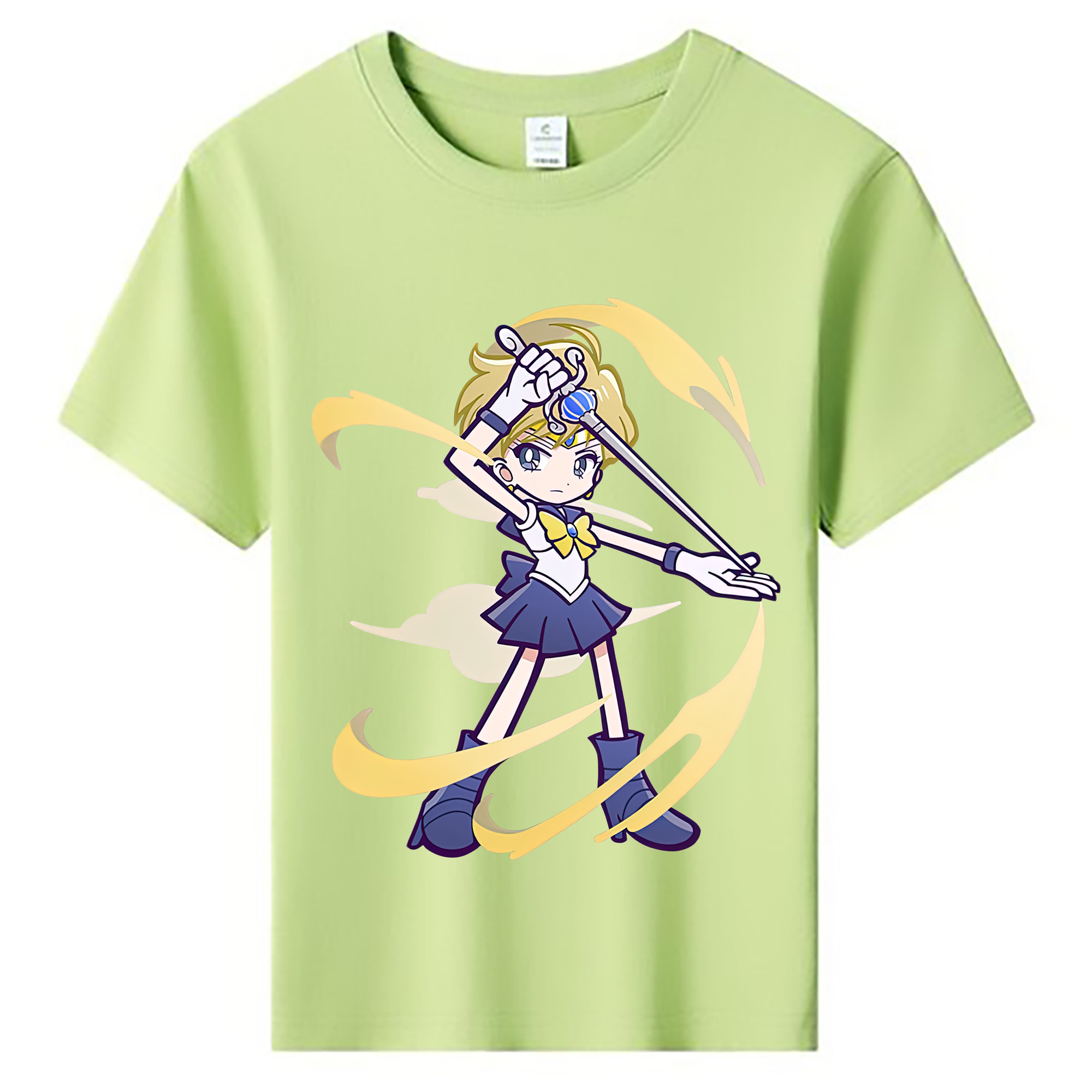（画像用） 美少女戦士セーラームーン 天王はるか Sailor Moon Tenoh Haruka 綿100％キッズTシャツ（フロントプリント）